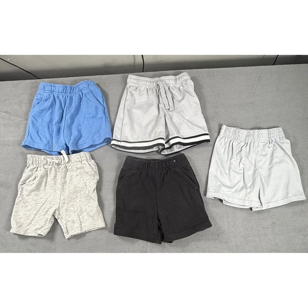 Toddler Boys Shorts Lot 2T OshKosh Garanimals Athletic Mesh Play 5 Pair Bundle